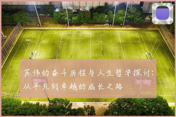 苏伟的奋斗历程与人生哲学探讨：从平凡到卓越的成长之路